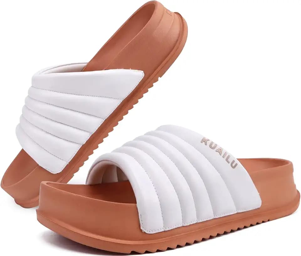 KuaiLu Womens Sandals with Arch Support Comfortable Orthopedic Slippers