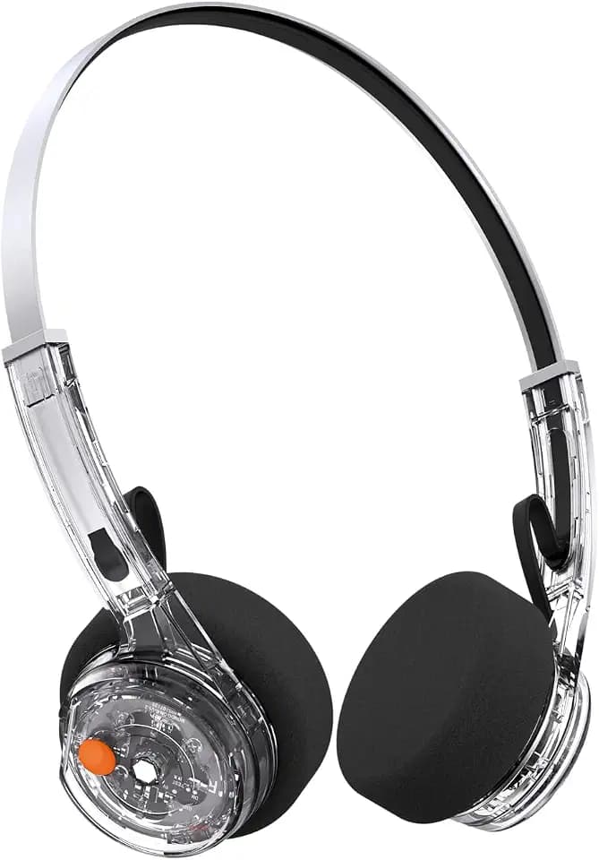 Mondo Freestyle On-Ear Bluetooth Headphones, Transparent
