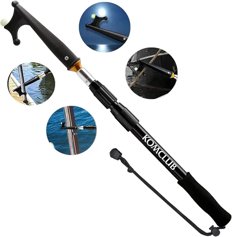 KOMCLUB Telescoping Boat Hooks for Docking Push Poles Lightweight