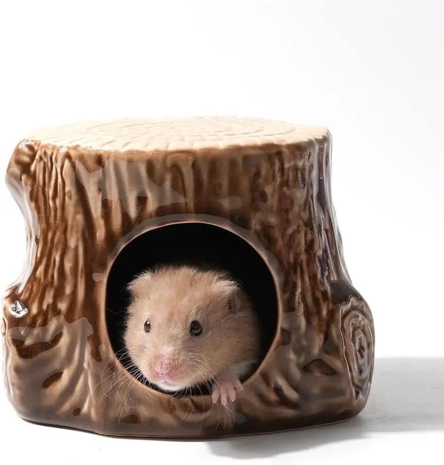 Hamsterversteck aus Keramik,Baum Design für Mäuse,Meerschweinchen