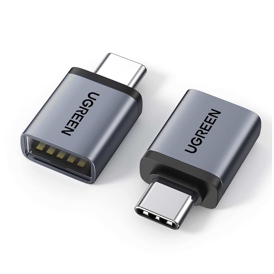 UGREEN 10Gbps USB C Adapter USB C auf USB OTG Adapter 2 Stück (Schwarz)
