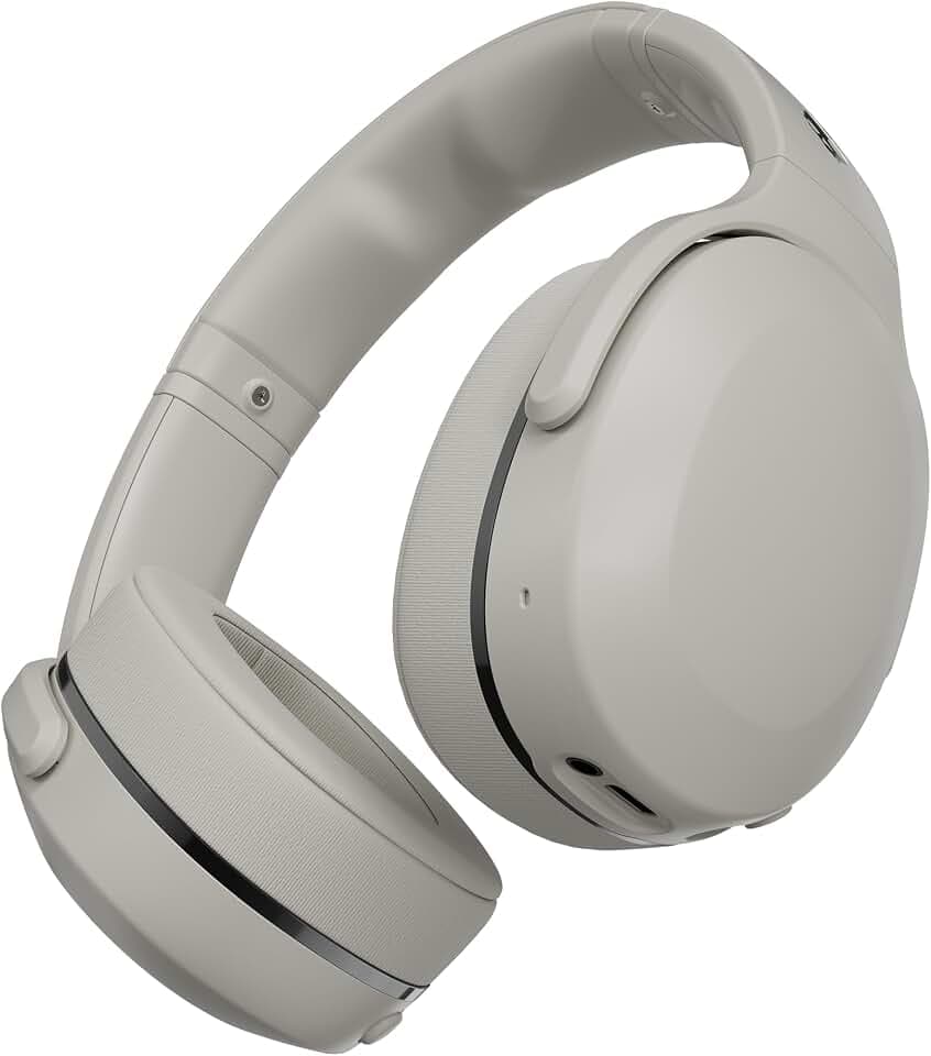 Skullcandy Crusher 540 Active kabelloser Bluetooth-Kopfhörer mit multisensorischem Bass, schallisolierender Over-Ear-Passform, schweiß- und wasserresistentem Design, 40 Stunden Akkulaufzeit - Grau