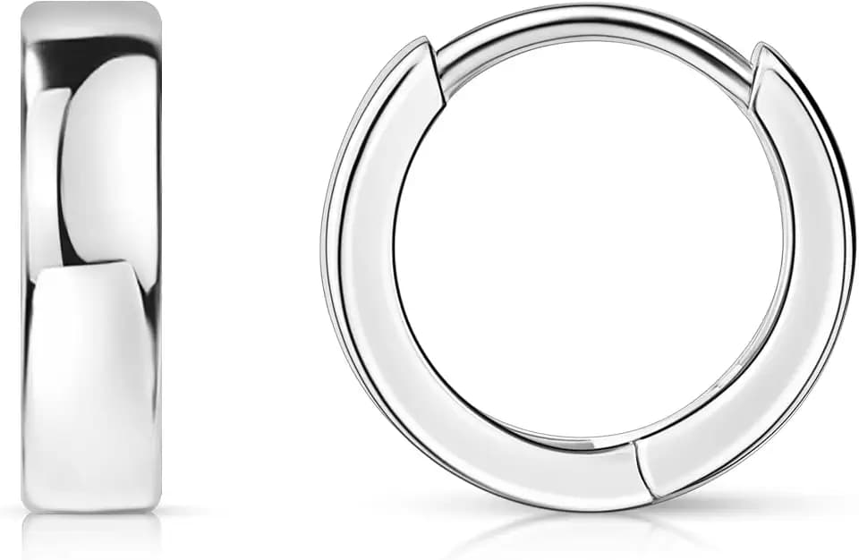 Fiusem 14K Gold Plated Huggie Hoop Earrings for Women