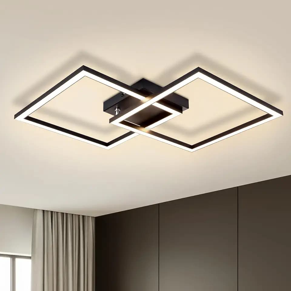 Homefire Deckenleuchte Wohnzimmer LED Deckenlampe 65cm - 24W Modern