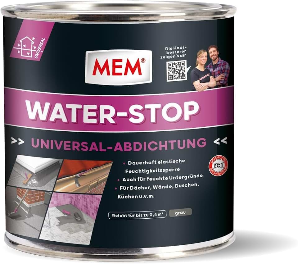 MEM WATER STOP Grau – 1 kg – Universalabdichtung