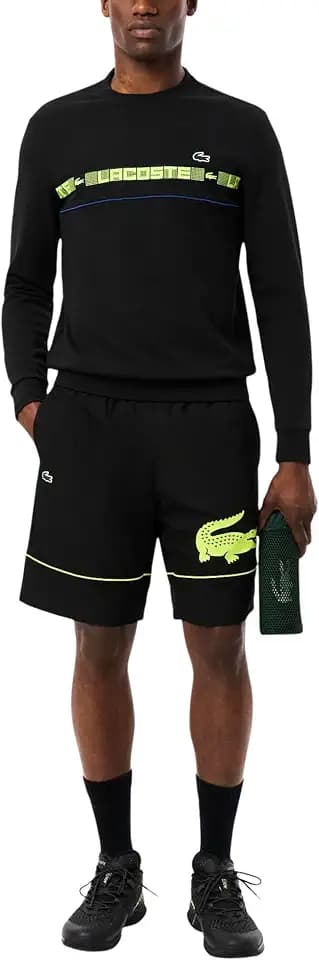 Lacoste Men's Printed Diamond Taffeta Tennis Shorts