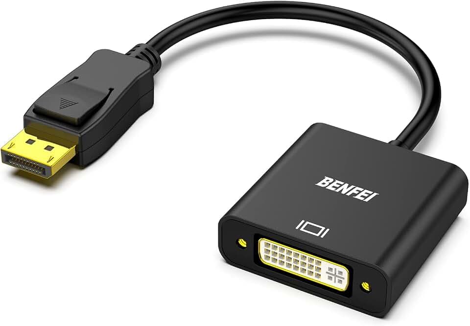 BENFEI DisplayPort to DVI Single Link Adapter, Uni-Directional