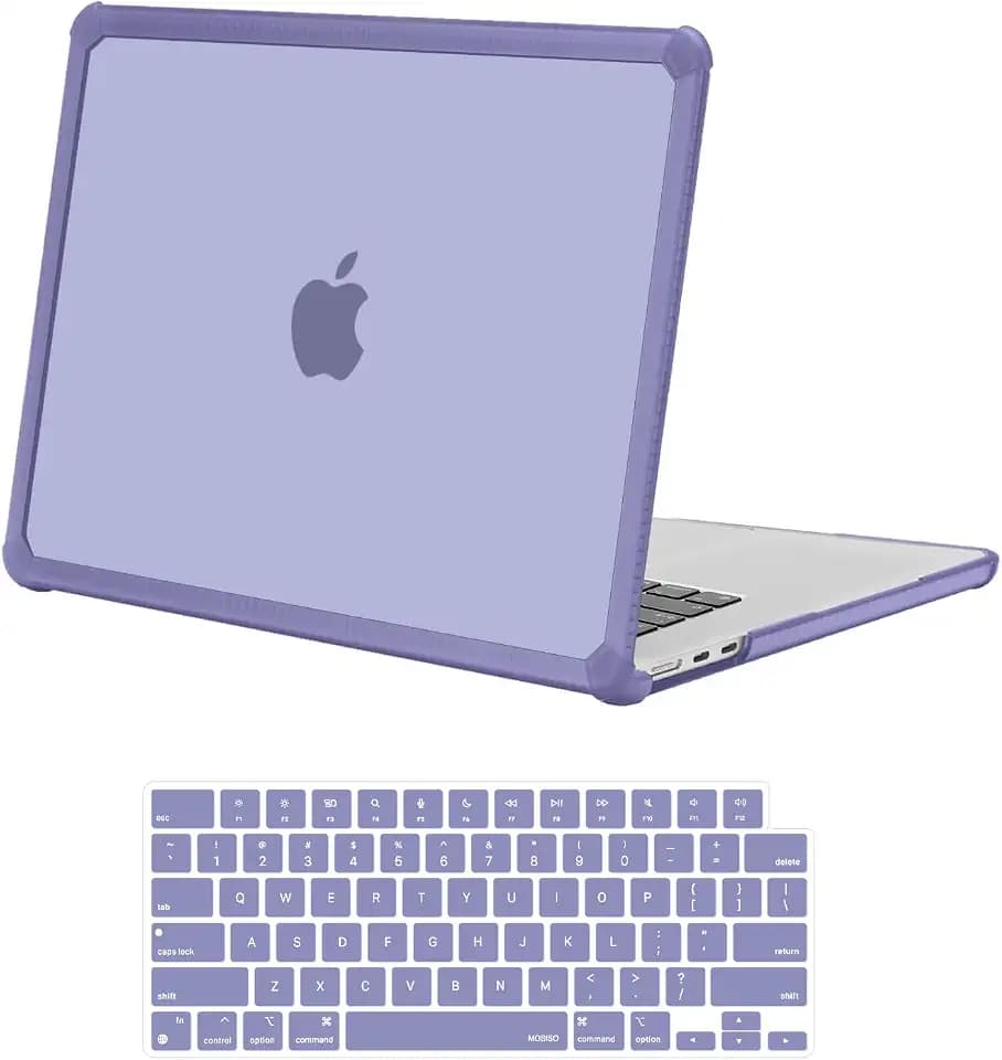 MOSISO Compatible with MacBook Air 15 inch Case M5 2026 M4 M3 M2 2025-2023