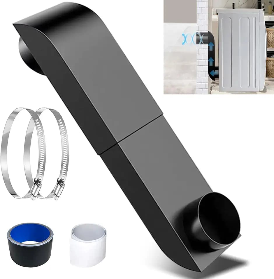 Periscope Dryer Vent 9.5-14.5",Low Profile Telescoping Duct for Tight Space