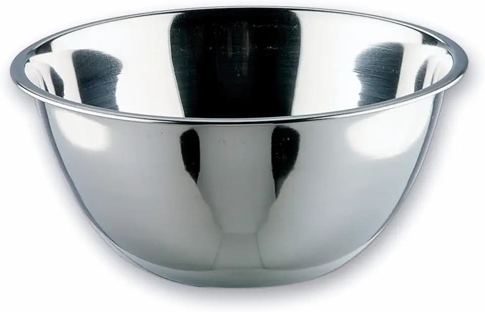 LACOR - 14019 - Garinox Konische Schale, Futternapf, Salatschüssel, Lebensmittelbehälter, Edelstahl, 20 cm, Fassungsvermögen: 1.4 L