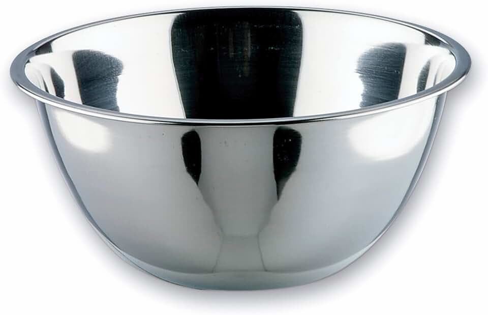 LACOR - 14029 - Garinox Konische Schale, Futternapf, Salatschüssel, Lebensmittelbehälter, Edelstahl, 30 cm, Fassungsvermögen: 4.3 L
