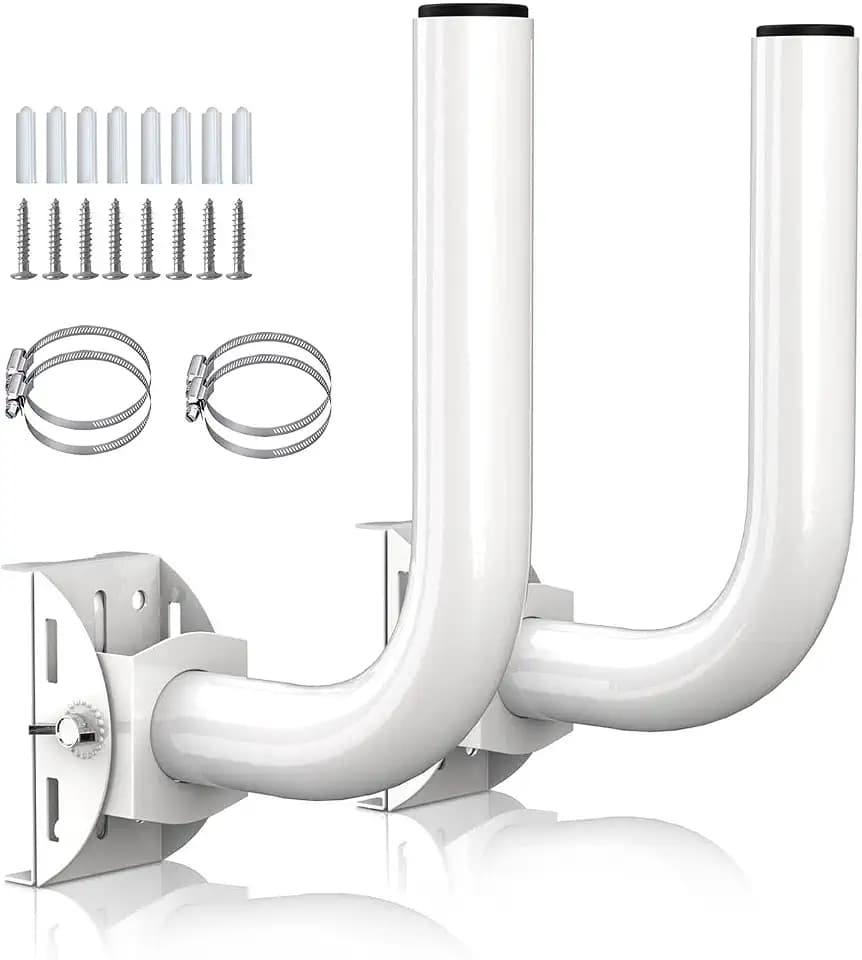 Universal Wireless Bridge Bracket Mount, 2-Pack Pole and Wall-Mounted for Outdoor Point to Point WiFi Access Point CPE Client Bridge