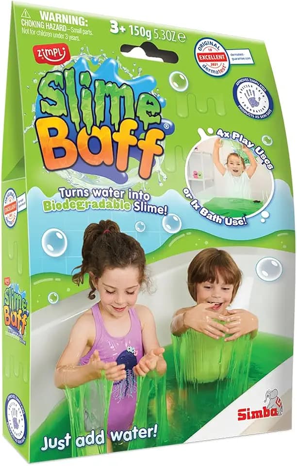 Slime Baff Schleimpulver für die Badewanne, 150 g, Grün