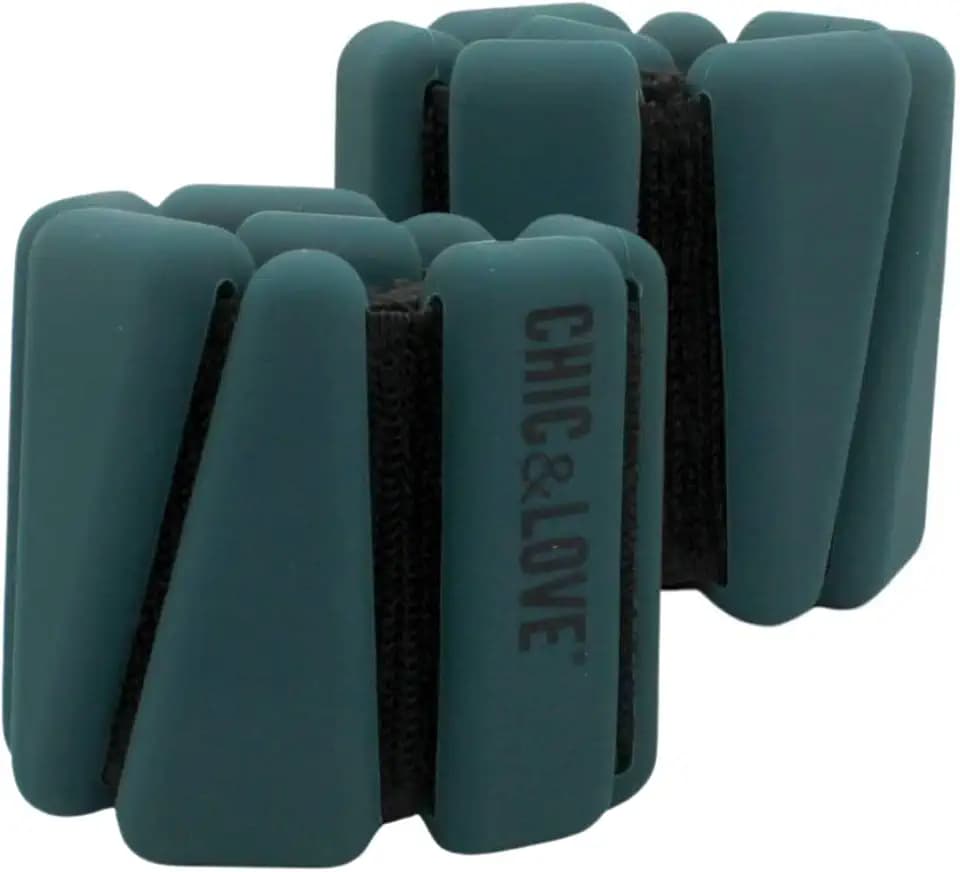 CHIC & LOVE® Gewichts-Set für Knöchel und Handgelenke, 2 x 0,45 kg Gewicht, verstellbar und verstellbar, zum Straffen und Stärken Ihrer Trainingsroutinen | Fitnessstudio, Schwimmen, Gehen oder Yoga