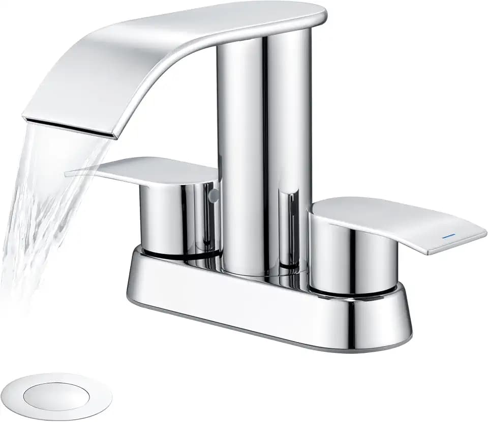 Ultimate Unicorn Waterfall Bathroom Faucet for Sink Chrome 4 Inch