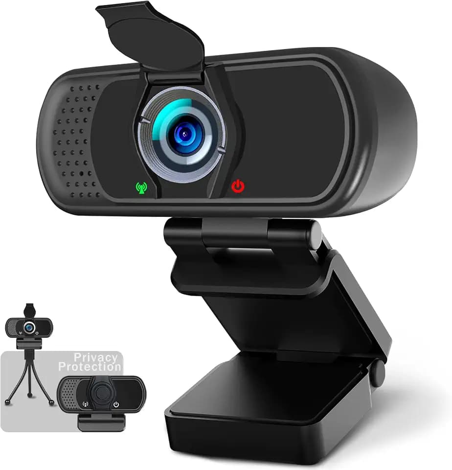1080P Webcam with Microphone,Web Camera for Desktop Computer Laptop