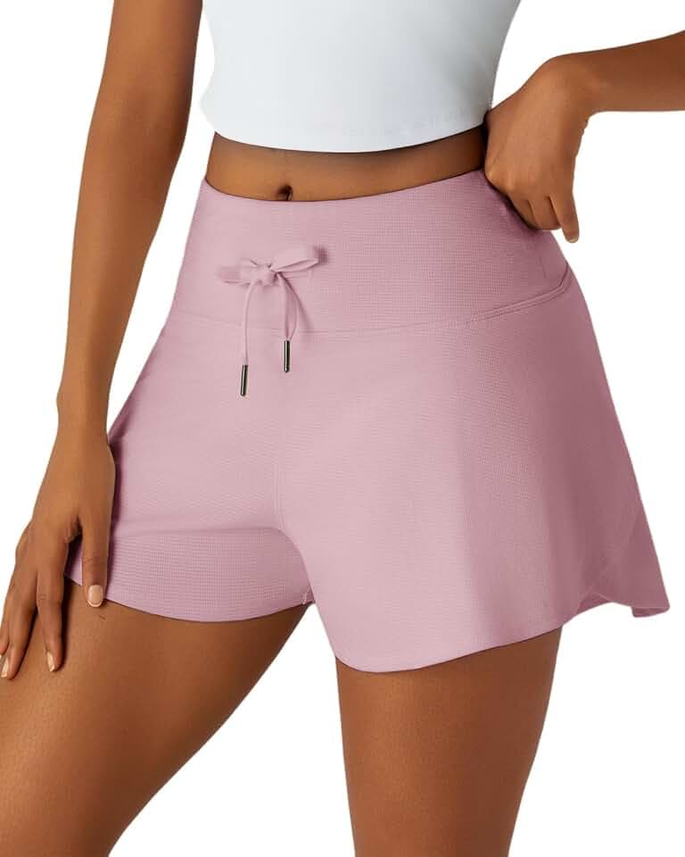 Sweat Shorts for Women - Athletic Workout Runing Dolphin Shorts with Pockets for Gym Lounge Summer