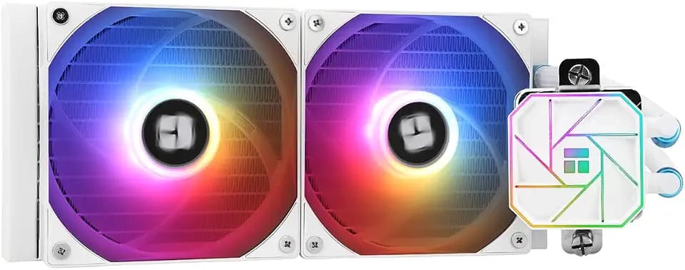 Thermalright Aqua Elite 240 White V3 Aio CPU Cooler,240 Liquid Cooling Row,ARGB PWM Cooler Fans,for Intel LGA1150/1151/1155/1156/1200/1851/1700,AMD:AM4/AM5,PC Cooler Aio