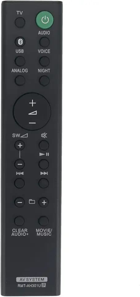 VINABTY RMT-AH301U Fernsteuerung fit for Sony Sound Bar HTMT300 HTMT301 HT-MT300 HT-MT301 SAMT300 SAMT301 SA-MT300 SA-MT301