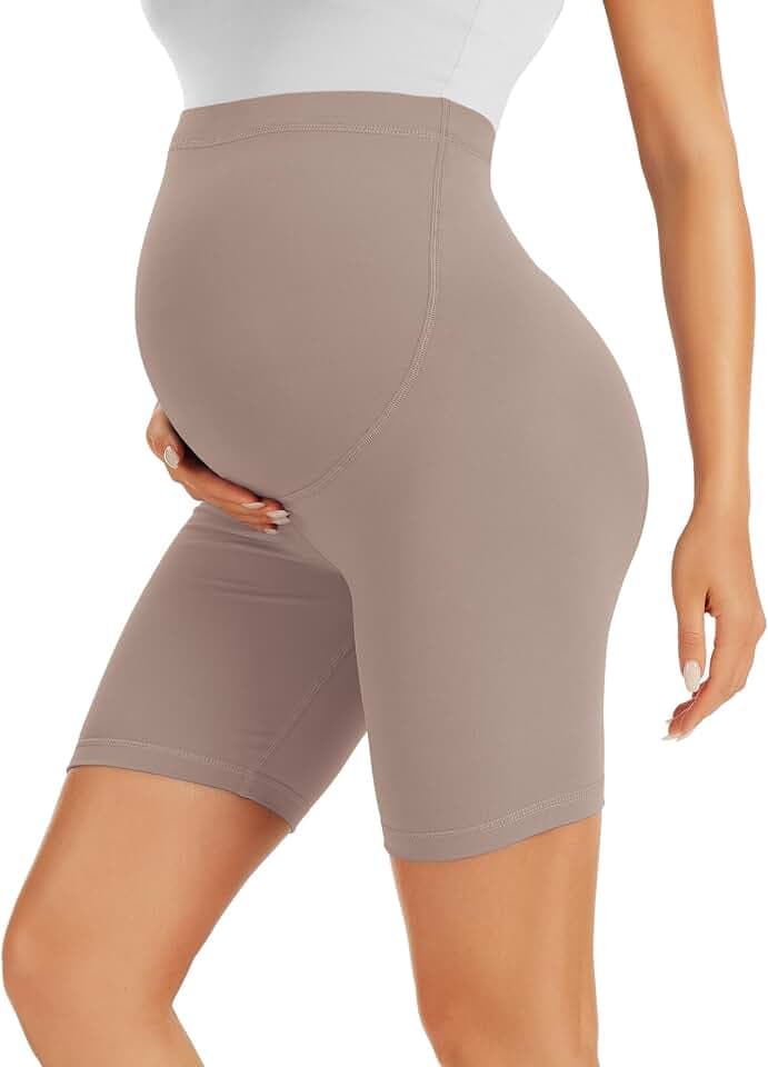 VALANDY Creamlush Schwangerschafts-Shorts, Biker-Shorts, Lounge-Yogahose (S-XL)
