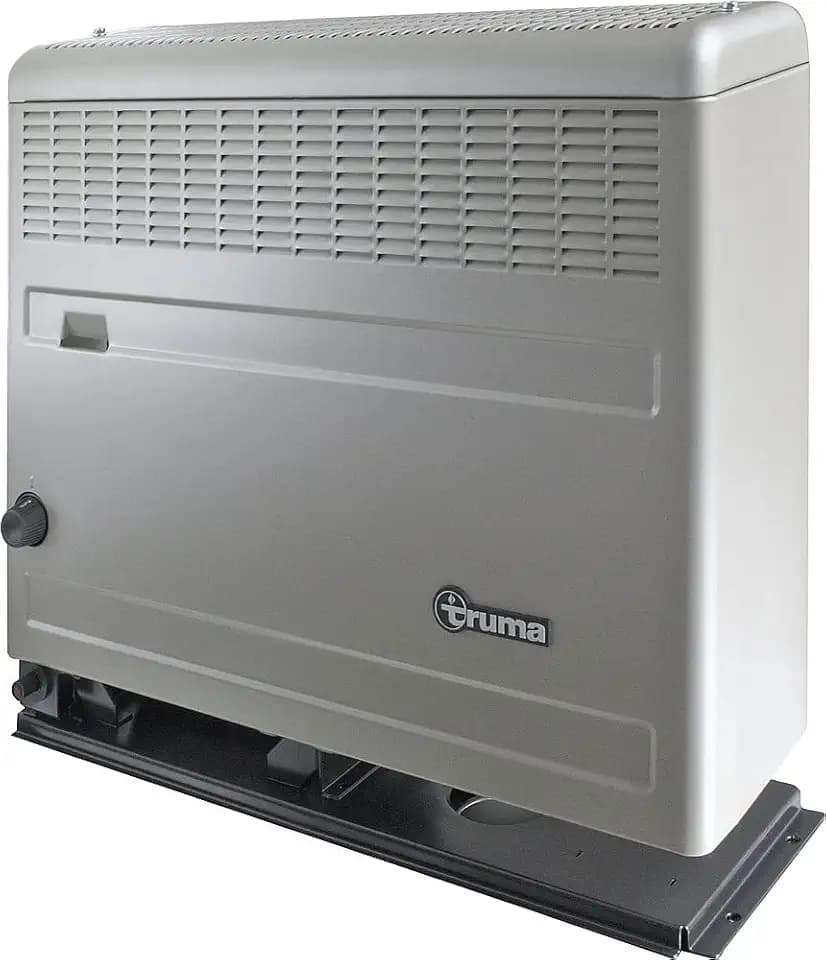 Truma S2200 Bedienknopf rechts, Abgasführung links, mit Zündautomat