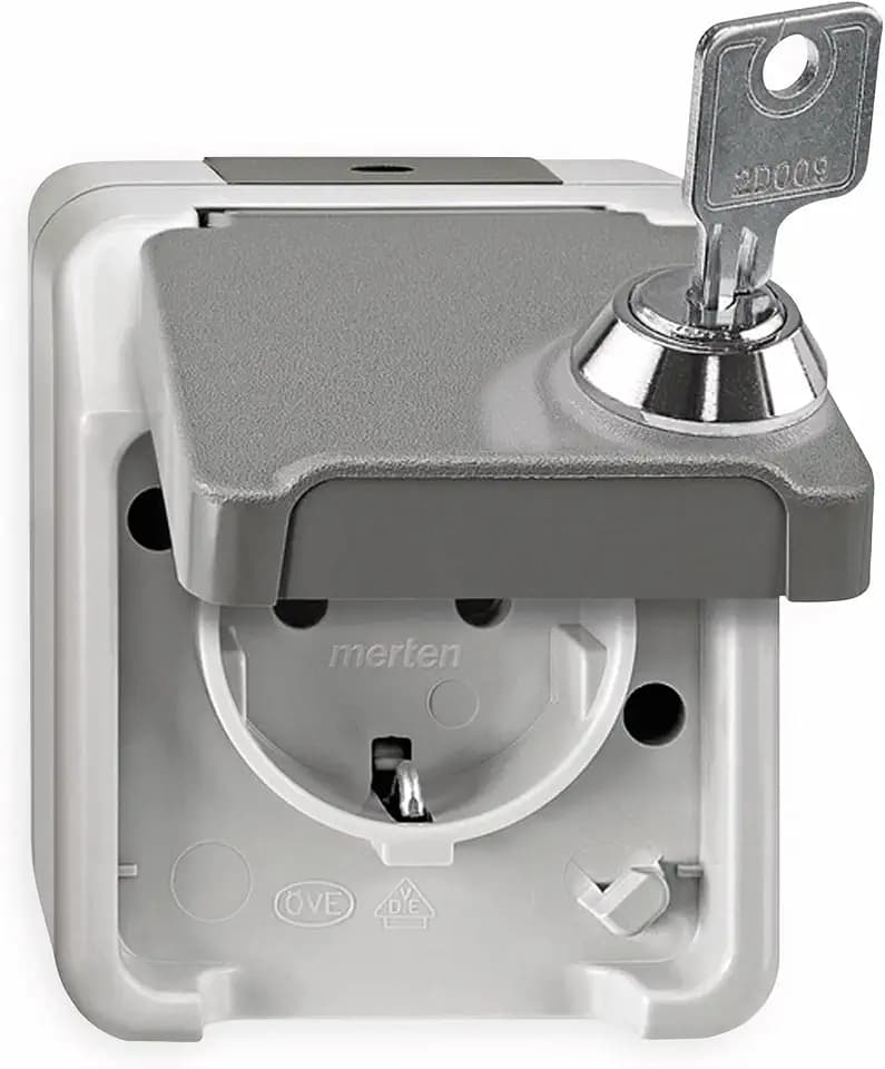 Schneider Electric Merten Schuko-Steckdose, abschließbar, MEG2422-8029