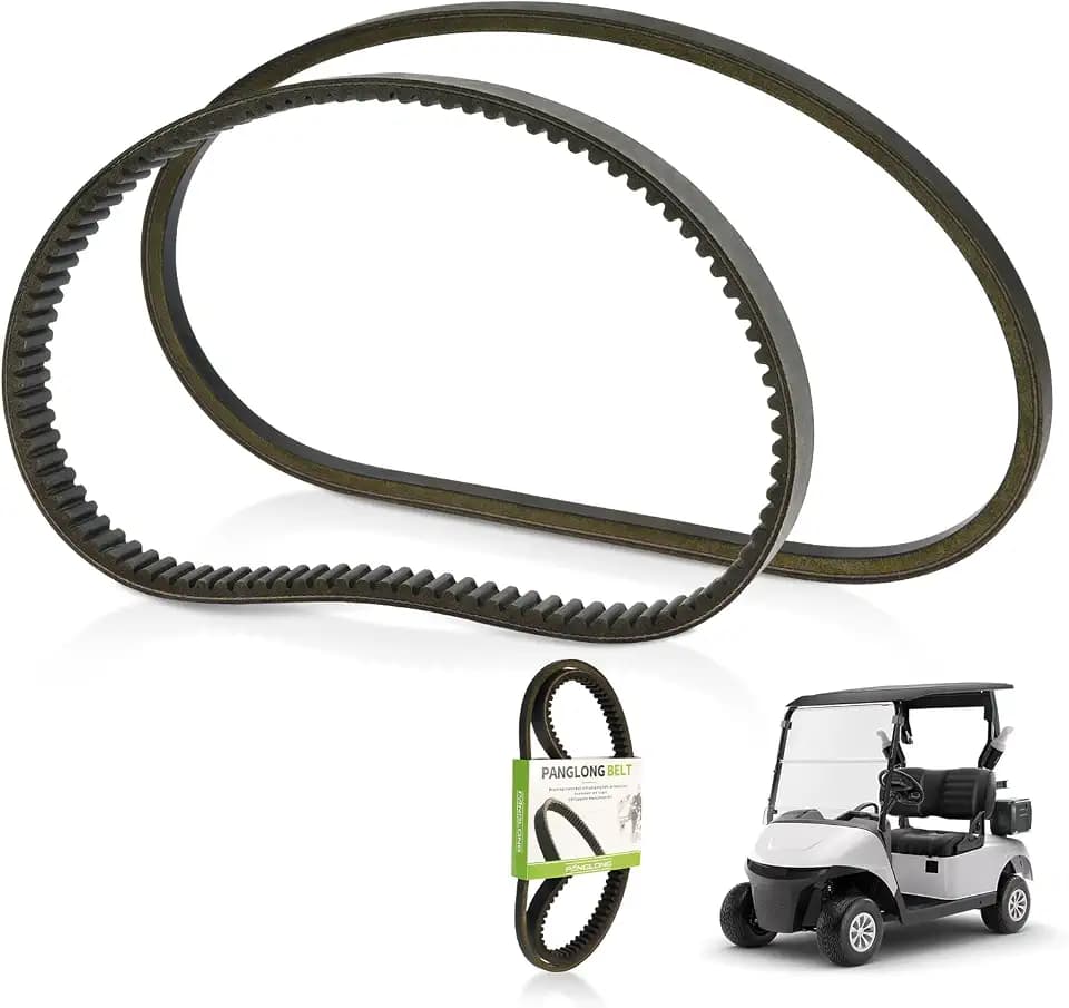 Panglong EZGO Clutch Drive Belt with EZGO Starter Generator Belt, Fit for 2008-up EZGO RXV, TXT Golf Cart with Kawasaki Engines, OEM# 606136 606138 16548G1