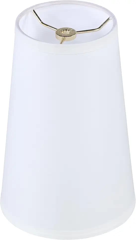 Aspen Creative 32167 Transitional Hardback Empire Shape Spider Fitter Lamp Shade in Off White, 4-3/4" Top x 6-3/4" Bottom x 10" Slant