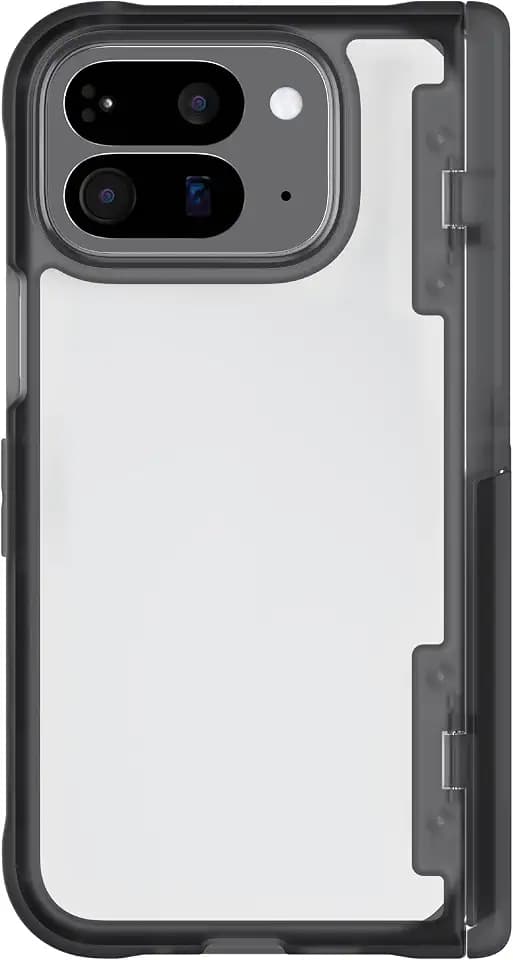 Ghostek Covert Pixel 10 Pro Fold Clear Case with Built-in Kickstand and Full Hinge Protection Designed for 2025 Google Pixel10 Pro Fold (8") (Smoke Matte)