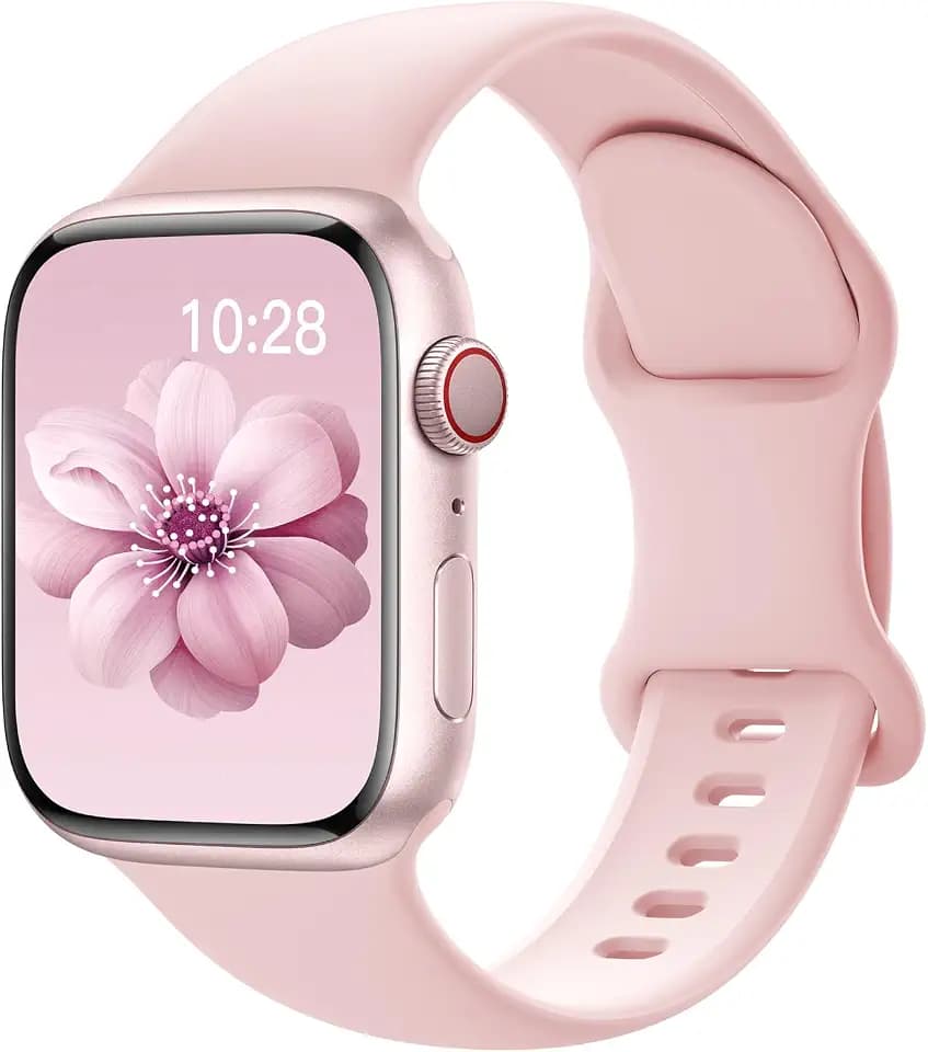 Sport Silicone Band Compatible with Apple Watch Bands for Women Men