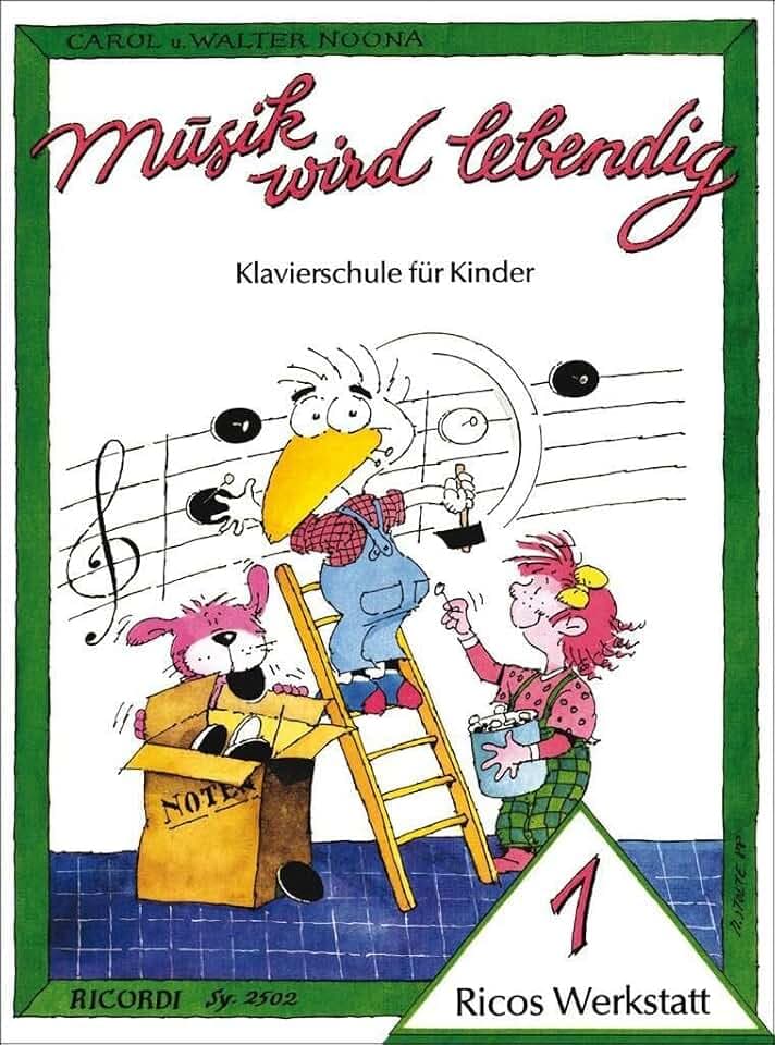 Musik wird lebendig: Ricos Werkstatt - Band 1 | Klavierschule für Kinder Anfänger | Klaviernoten und Songbook für junge Lernende | Frühe ... Übungen zur Förderung von Kreativität (PIANO)