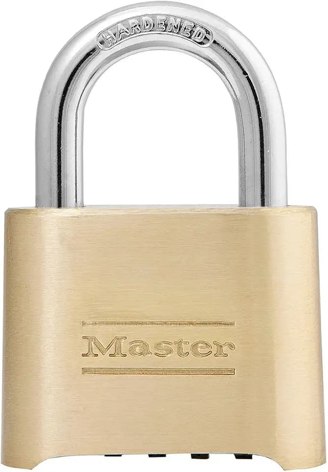 Master Lock 175 2" Wide Resettable Combination Brass Padlock