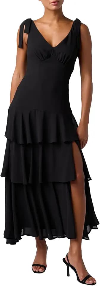 Lulus Arya Tiered Printed Women's Wedding Guest Maxi Dress
