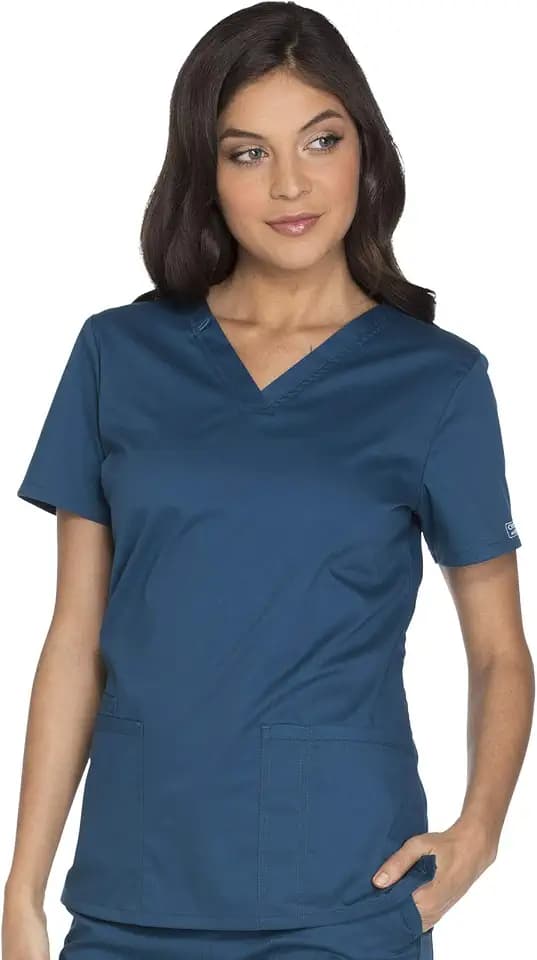 Cherokee WW Core Stretch Womens Scrubs Top V-Neck 2 Way Medical Scrub Top