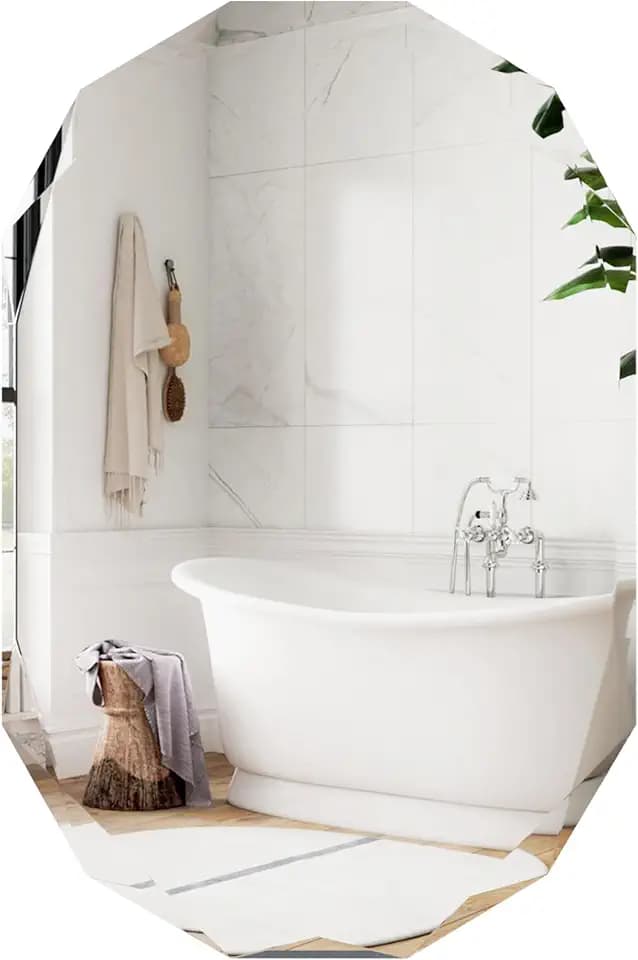 Beveled Bathroom Mirror, 30X42 Inch Single Beveled Edge Frameless,