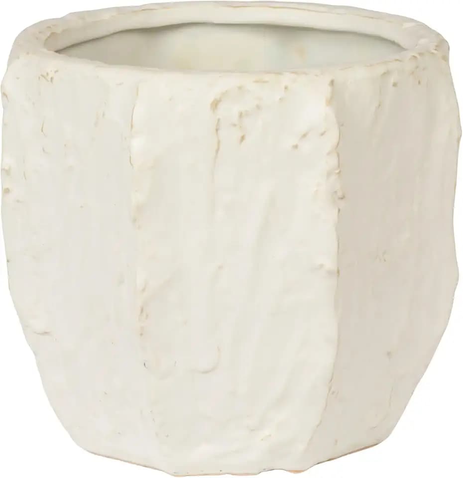 Creative Co-Op Stoneware Organic Shaped Planter with Reactive Glaze, Matte Blue