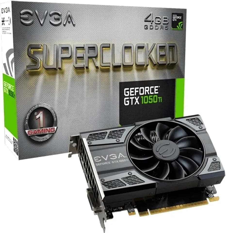 EVGA GeForce 04G-P4-6253-KR, GTX 1050 Ti SC GAMING, 4GB GDDR5, DX12 OSD Support (PXOC) Graphics Card