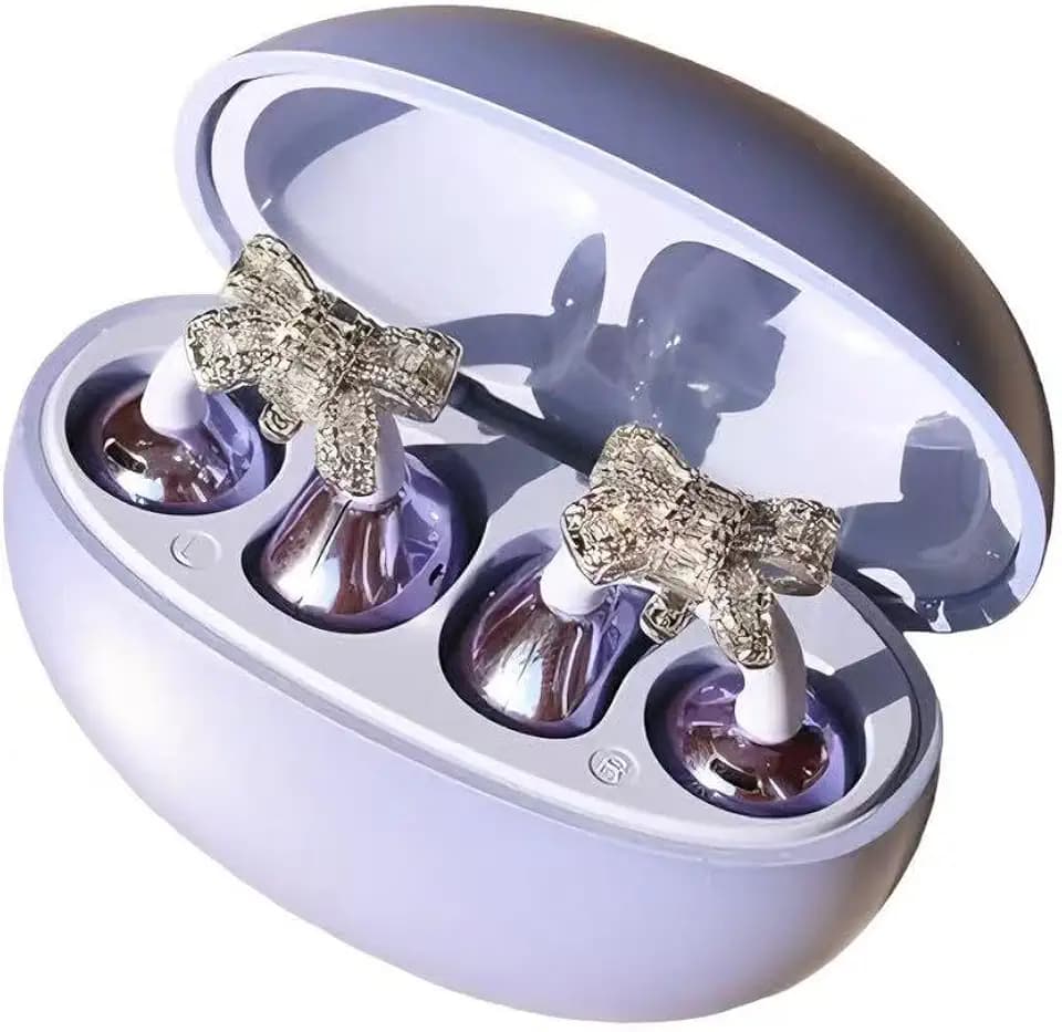 Butterfly Earrings Clip On Accessories for Huawei (No Earbuds),Clip On Earbuds Fashion Decoration for Hyundai,Butterfly Accessories for Huawei Bluetooth