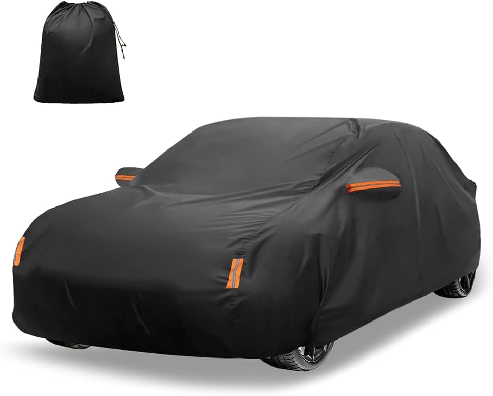 X AUTOHAUX 210D-PU Car Cover for Honda Civic Sedan Coupe