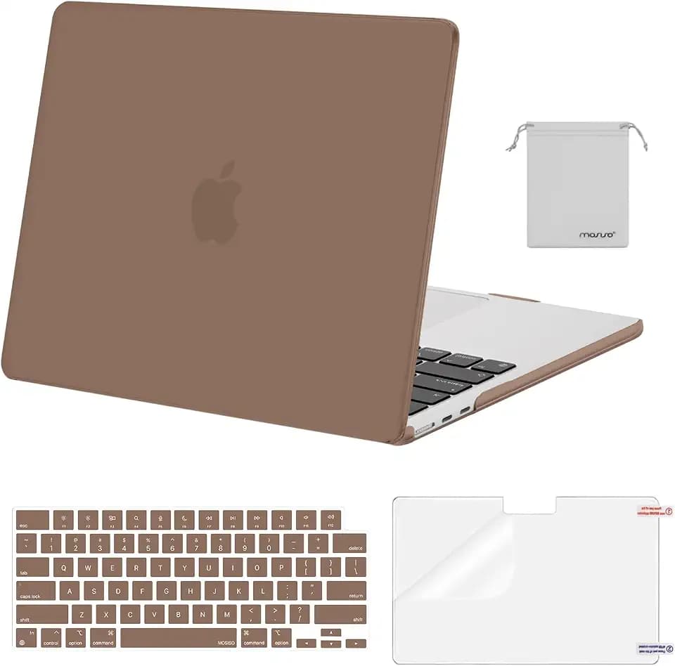 MOSISO Compatible with MacBook Air 13 inch Case M5 2026 M4 M3 M2 2025-2022