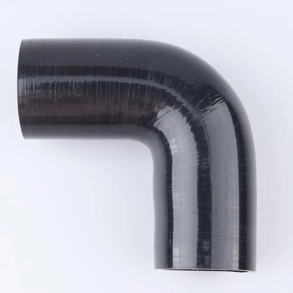 AC PERFORMANCE ID 1.75" 90° Degree Elbow Silicone Hose Coupler Black