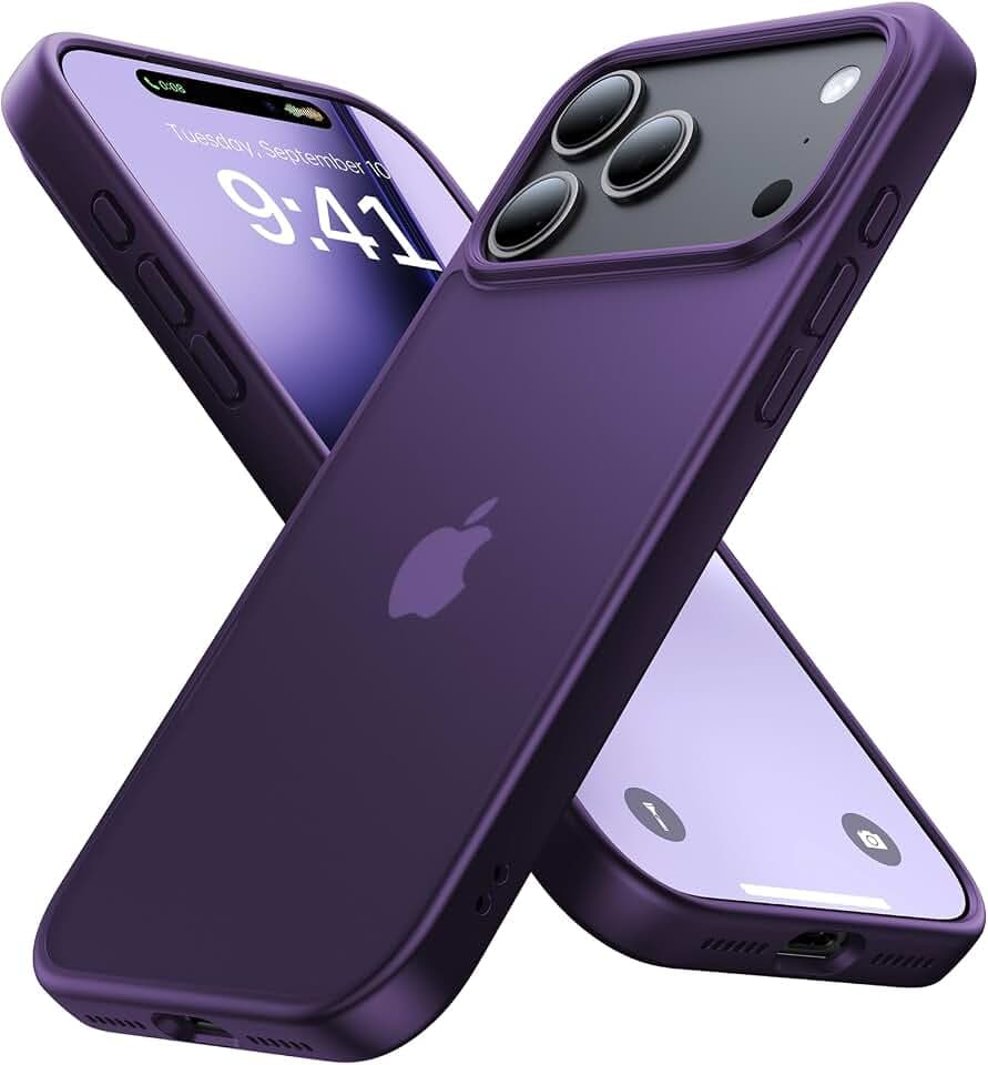 Eastinbox iPhone 17 Pro Case Phone Cover for iPhone 17Pro, Matte Purple