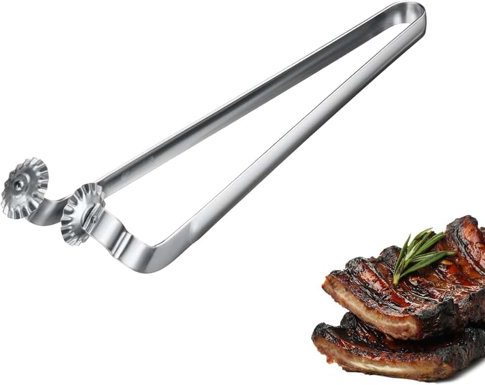 Westmark Grillzange Twistmaster, 1 Stck. – Wurstzange mit drehbarem Greifer – Robuste Fleischzange Edelstahl für Grill, Barbecue & Küche, 35,3 cm