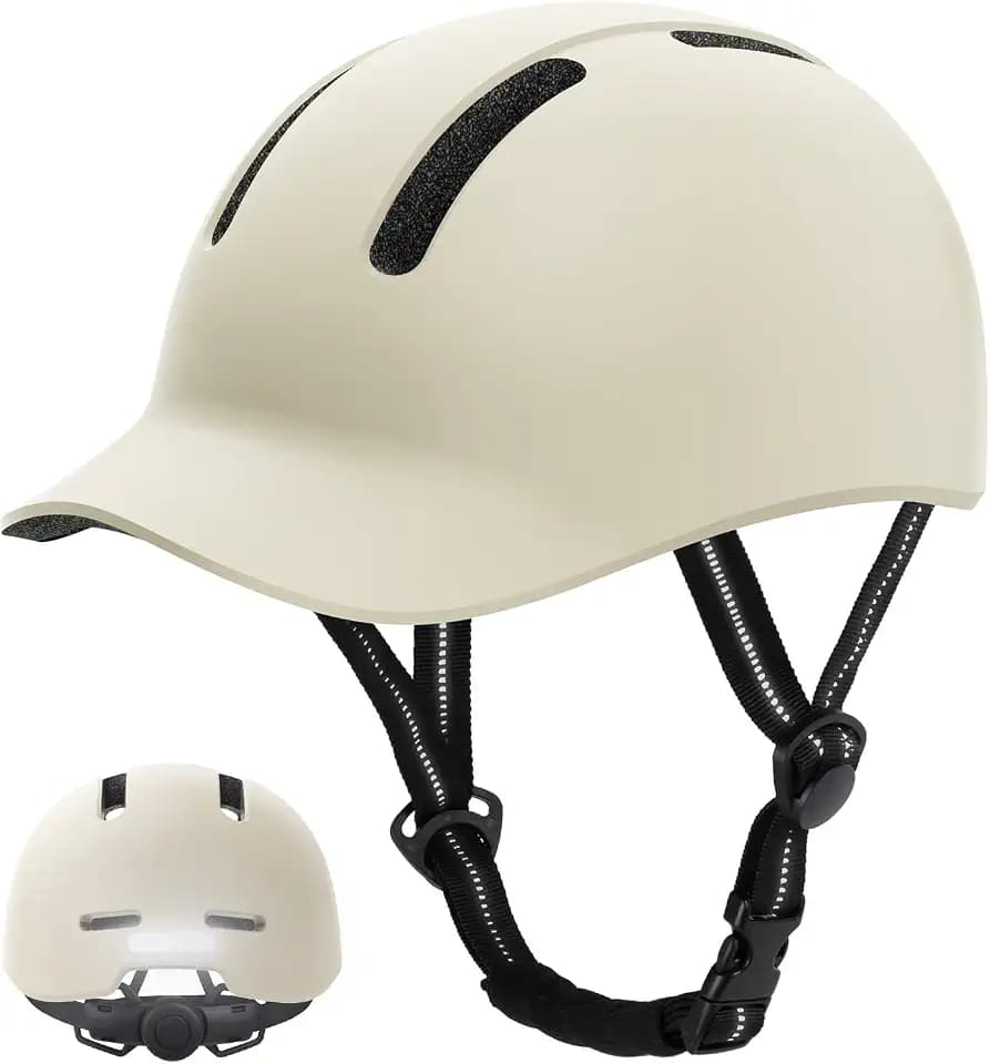 Shinmax Adult Bike Helmet for Men & Women - Lightweight Adjustable Baseball Cap Style Cycling Helmet with Reflective Strip, Perfect for Urban Commuter & Road Biking