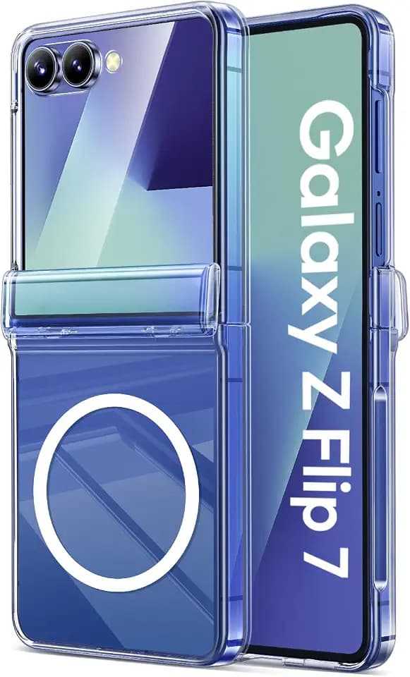 Vihibii for Samsung Galaxy Z Flip 7 Case, Compatible with MagSafe, Clear