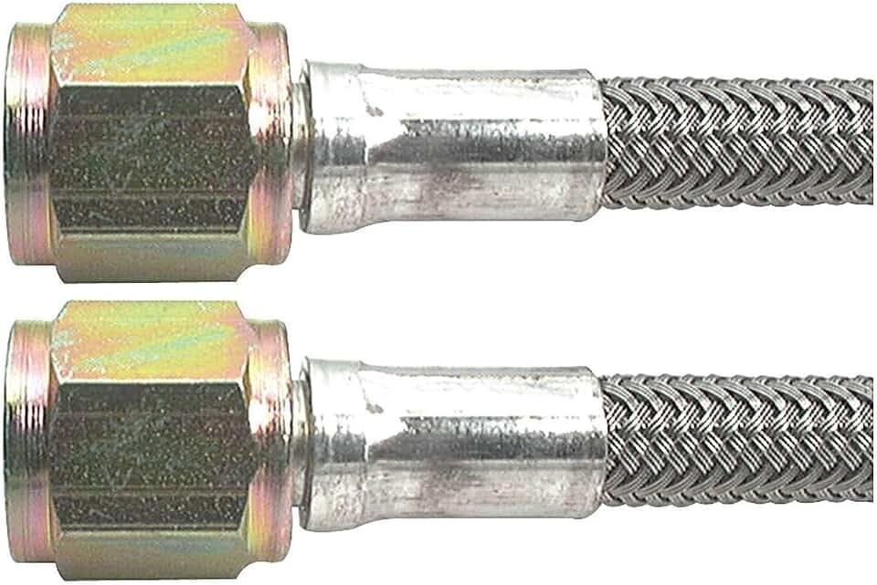 Allstar Performance ALL46400-60#4 Braided Steel Lines With -4 Ends, 60in