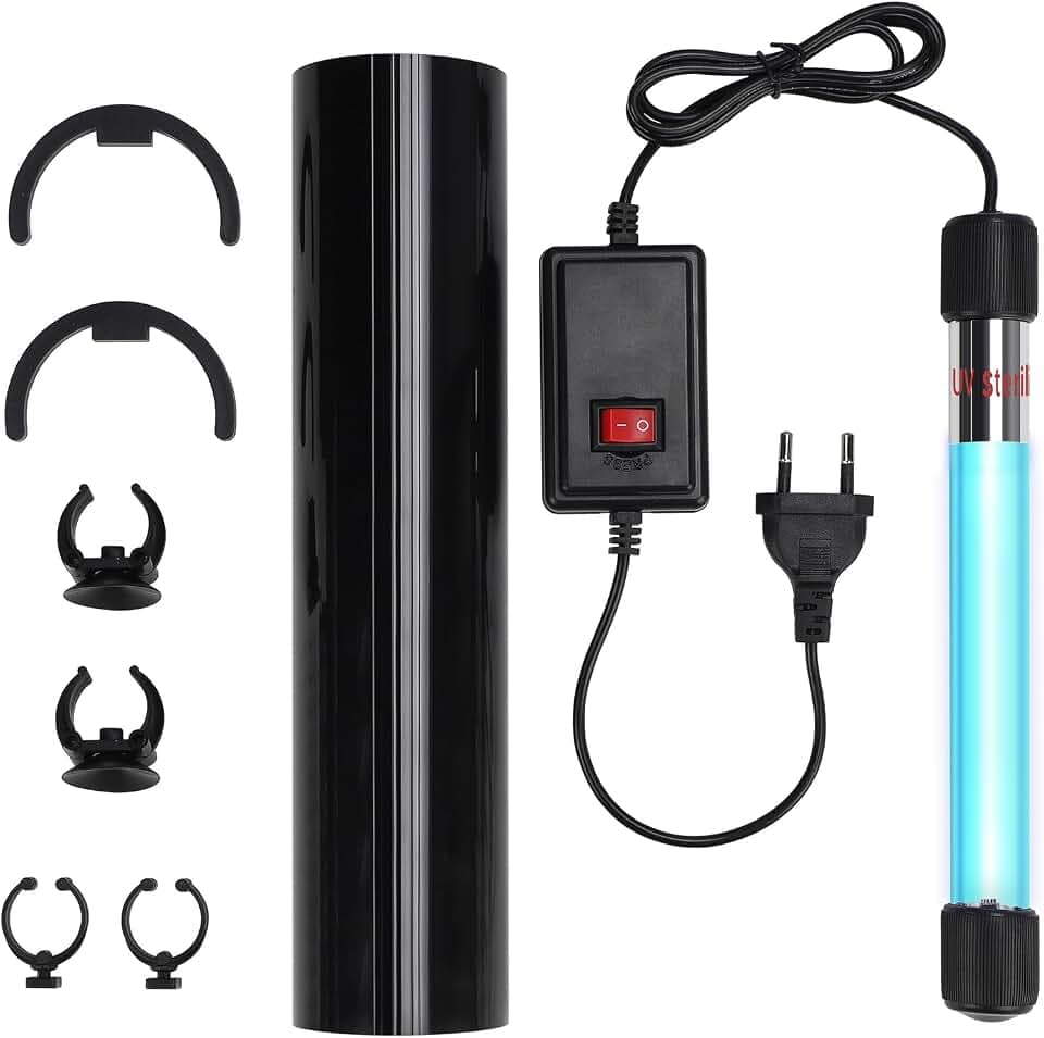 SWAWIS 13W UV Klärer Aquarium, 220V UV Licht Sterilisator für Aquarium