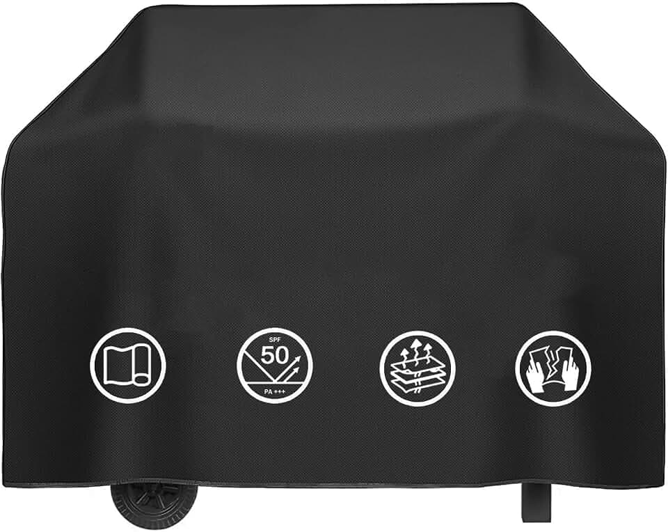 Grill Gasgrill Abdeckplane, Grill Abdeckung Abdeckhaube, Grillabdeckung BBQ Cover Gasgrill Wetterfest Wasserdicht Staubdicht Grill Schutzhülle Grillschutz, Grillabdeckungen - ‎147x61x117cm