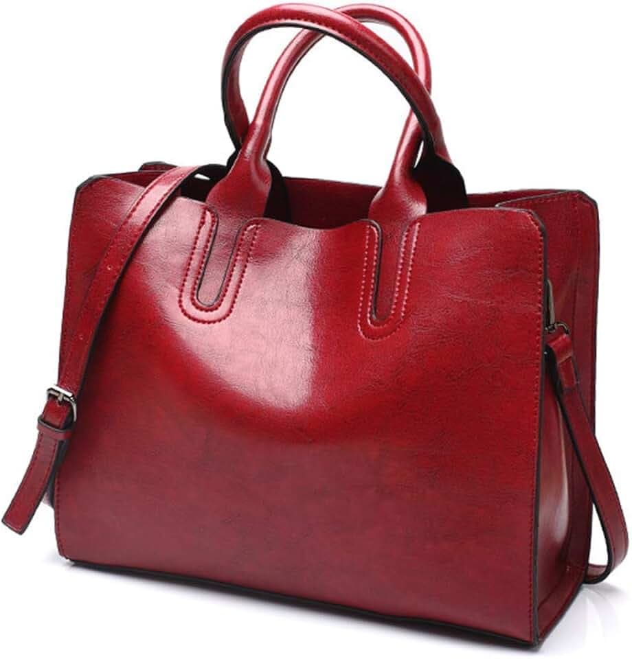 Pahajim Tote Bag for Women PU Leather Purse with Adjustable Strap