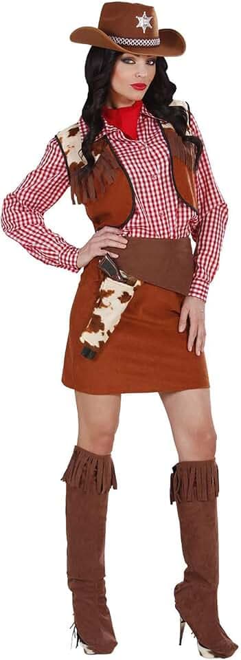 W WIDMANN MILANO Party Fashion - Kostüm Cowgirl, Western, Rodeo Girl, Ranger, Faschingskostüme